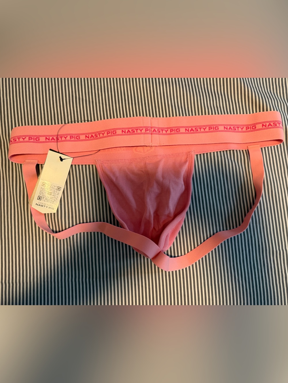 Nasty Pig Pink Logo Jockstrap - Picture 2 of 2